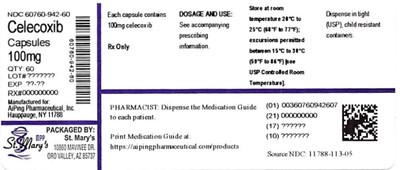 942 (Celecoxib 100mg 60ct 60760 942 60)
